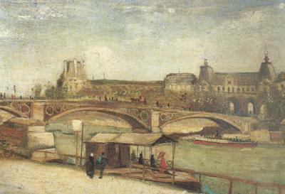 The Pont du Carrousel and the Louvre (nn04), Vincent Van Gogh
